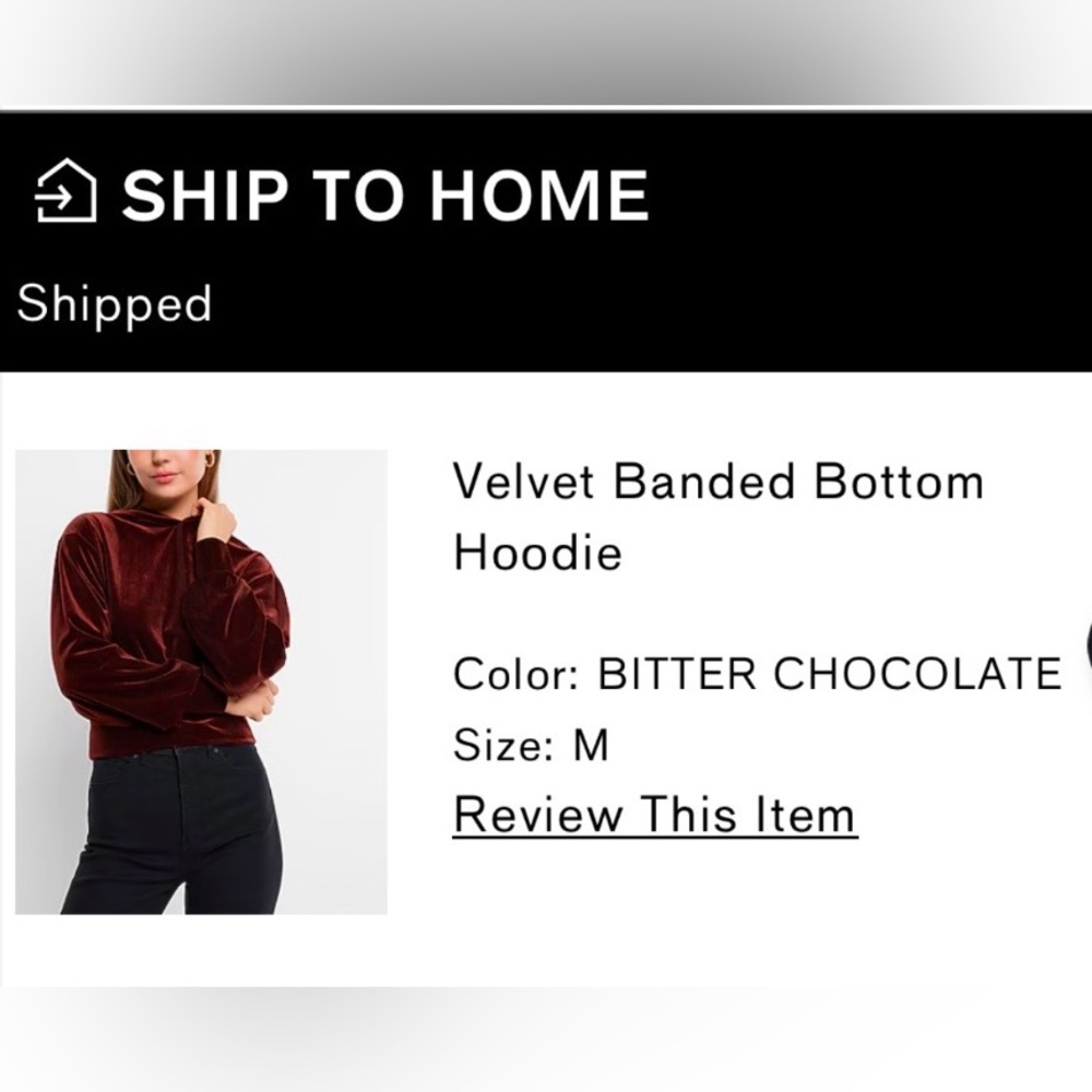 New velvet hoodie